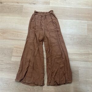 Aerie waffle wide leg pant